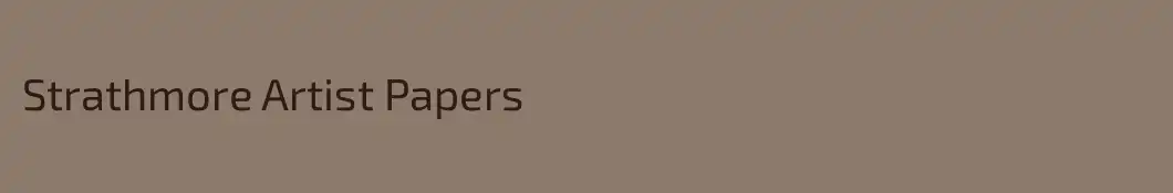 Strathmore Artist Papers